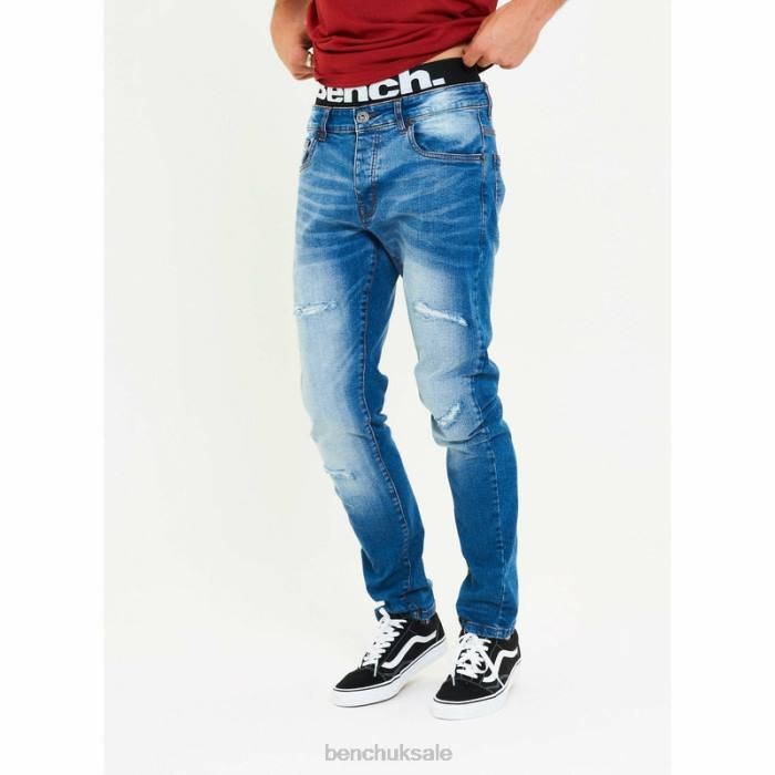 Apparel Bench Men AW-001 Slim Fit Jeans 6H8688 Bright Blue