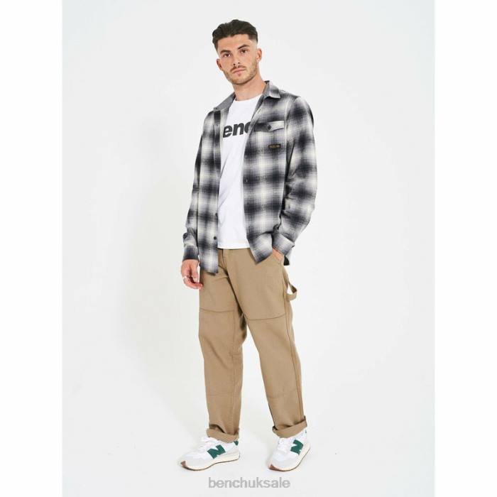 Apparel Bench Men CHEVIOT Flannel Shirt 6H8631 Shadow Check
