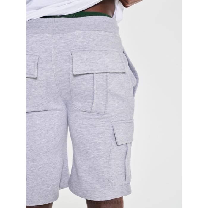 Apparel Bench Men CLAXTON Fleece Shorts 6H8651 Grey Marl