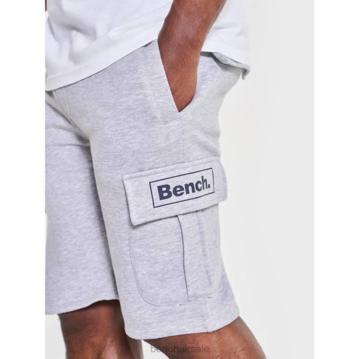 Apparel Bench Men CLAXTON Fleece Shorts 6H8651 Grey Marl