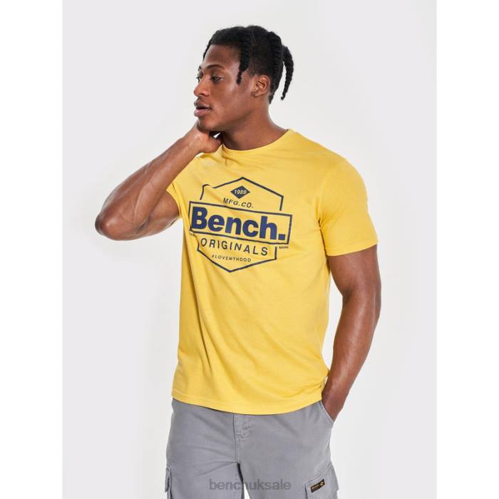 Apparel Bench Men DENZO T-Shirt 6H867 Yellow