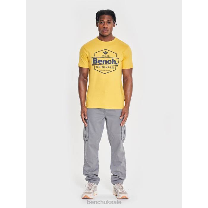 Apparel Bench Men DENZO T-Shirt 6H867 Yellow