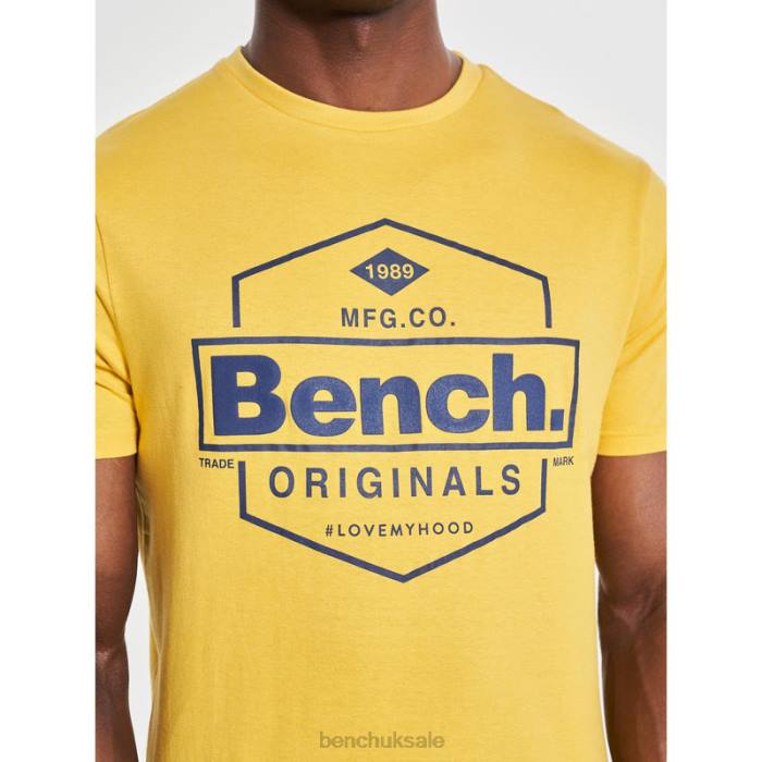Apparel Bench Men DENZO T-Shirt 6H867 Yellow