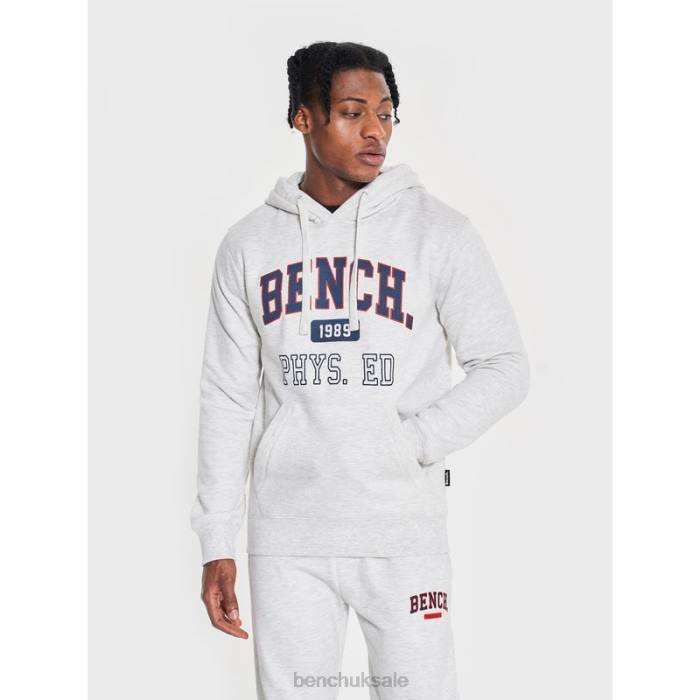 Apparel Bench Men HULTON Hoodie 6H8636 Ecru Marl