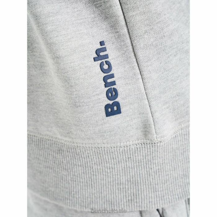 Apparel Bench Men MALLET 2pc Fleece Tracksuit 6H8667 Grey Marl