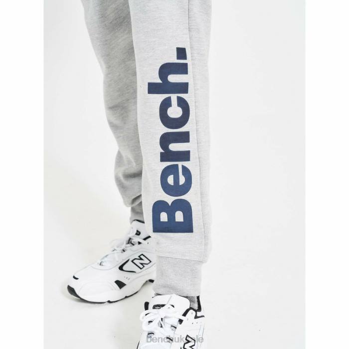 Apparel Bench Men MALLET 2pc Fleece Tracksuit 6H8667 Grey Marl