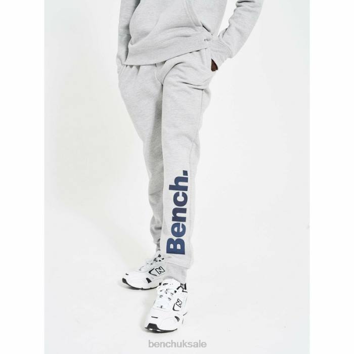 Apparel Bench Men MALLET 2pc Fleece Tracksuit 6H8667 Grey Marl