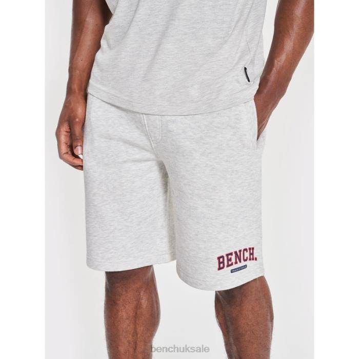 Apparel Bench Men RALDO Fleece Shorts 6H8650 Ecru Marl