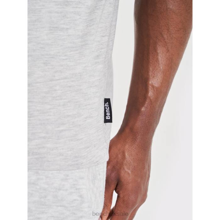 Apparel Bench Men RALHUT Shorts  T-Shirt Set 6H8663 Ecru Marl