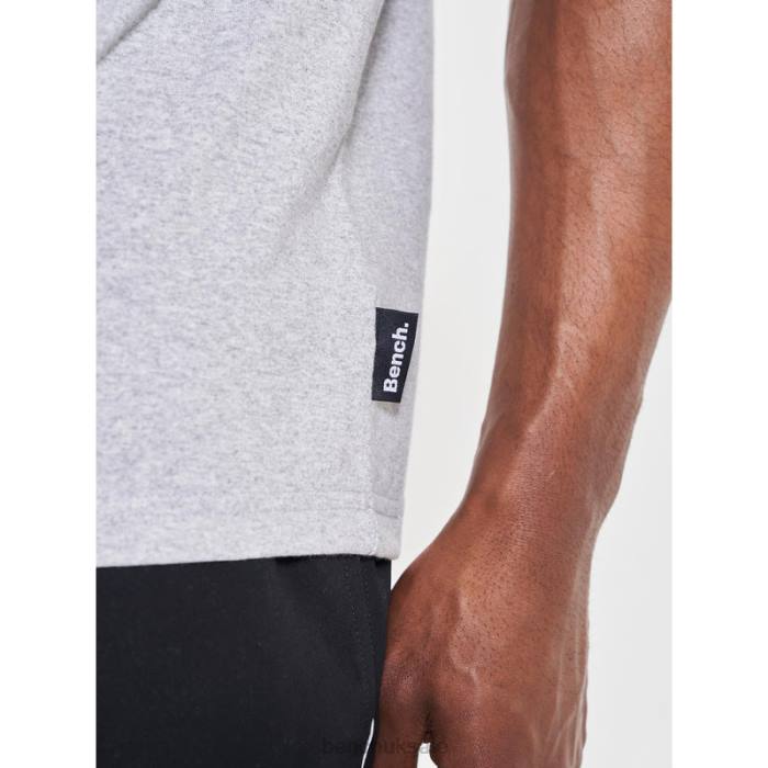 Apparel Bench Men THANIEL T-Shirt 6H868 Grey Marl