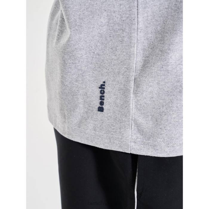 Apparel Bench Men THANIEL T-Shirt 6H868 Grey Marl