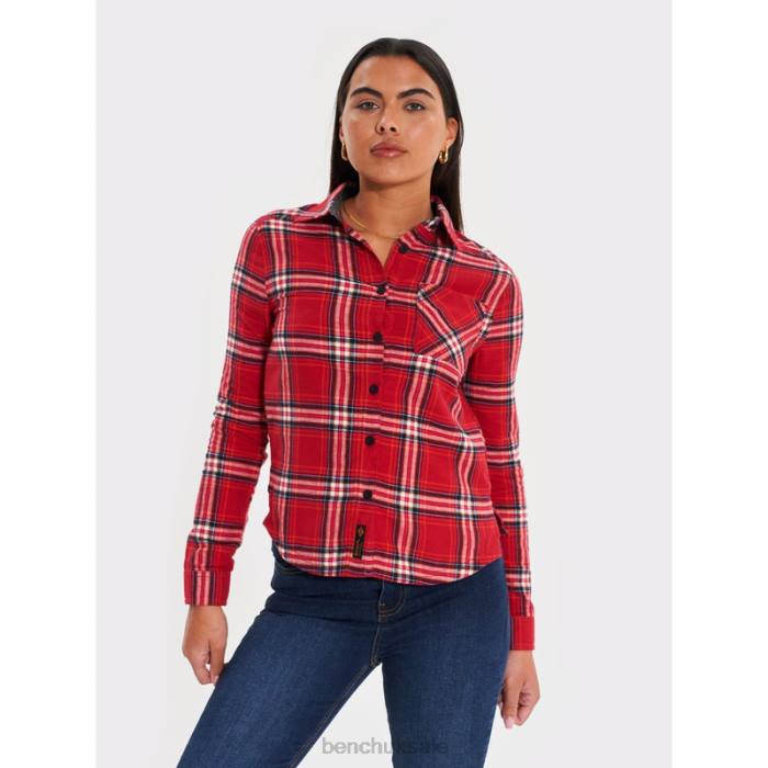 Apparel Bench Women ELLAMAY Flannel Shirt 6H86112 Pink