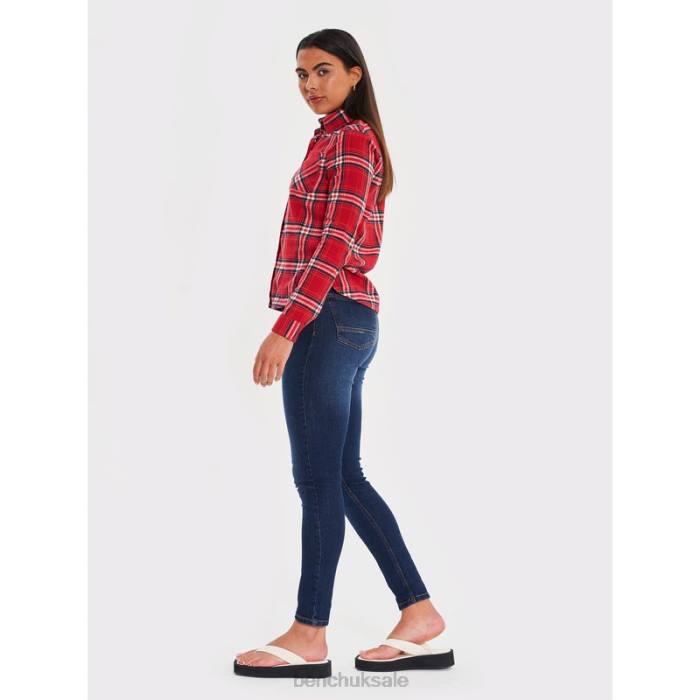 Apparel Bench Women ELLAMAY Flannel Shirt 6H86112 Pink