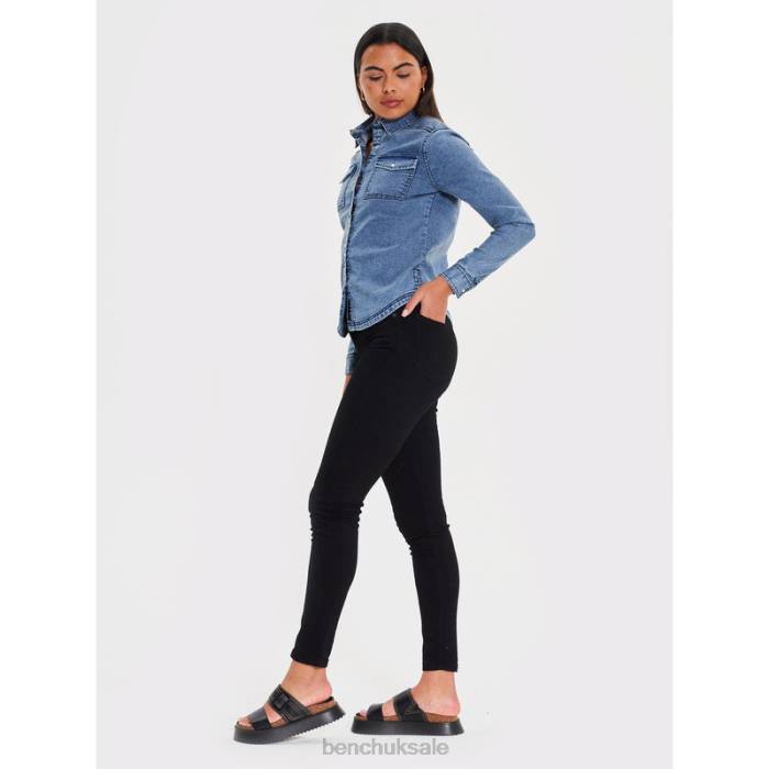 Apparel Bench Women FAYE Skinny Jeans 6H86118 Black