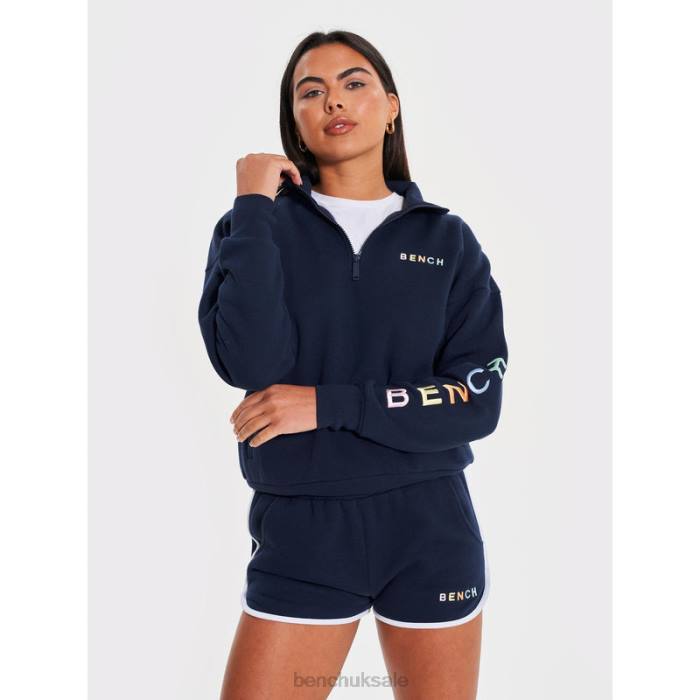 Apparel Bench Women JOBELLE Qtr Sweat Funnel 6H86101 Navy