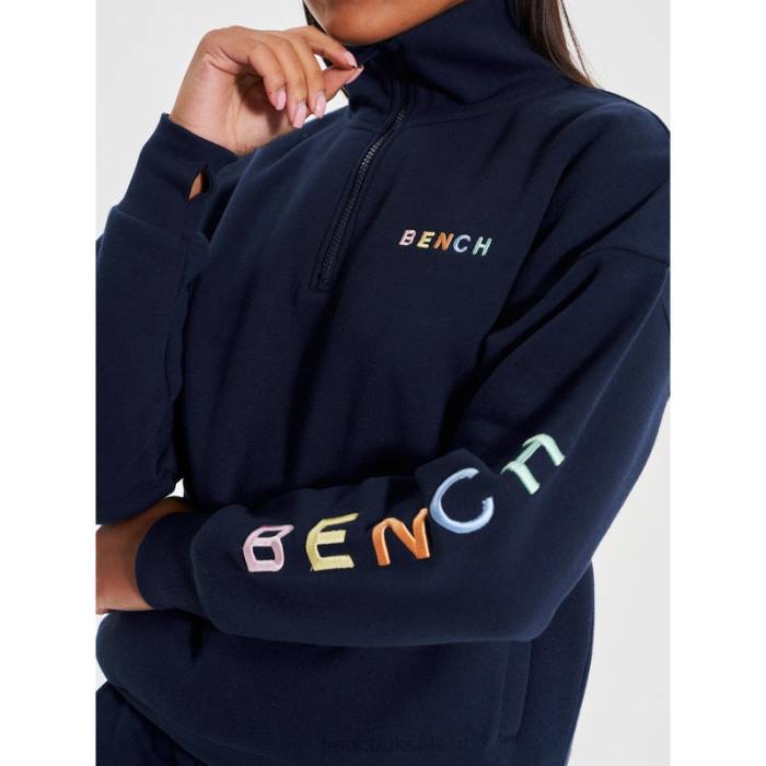 Apparel Bench Women JOBELLE Qtr Sweat Funnel 6H86101 Navy