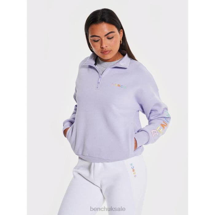 Apparel Bench Women JOBELLE Qtr Sweat Funnel 6H86104 Lilac