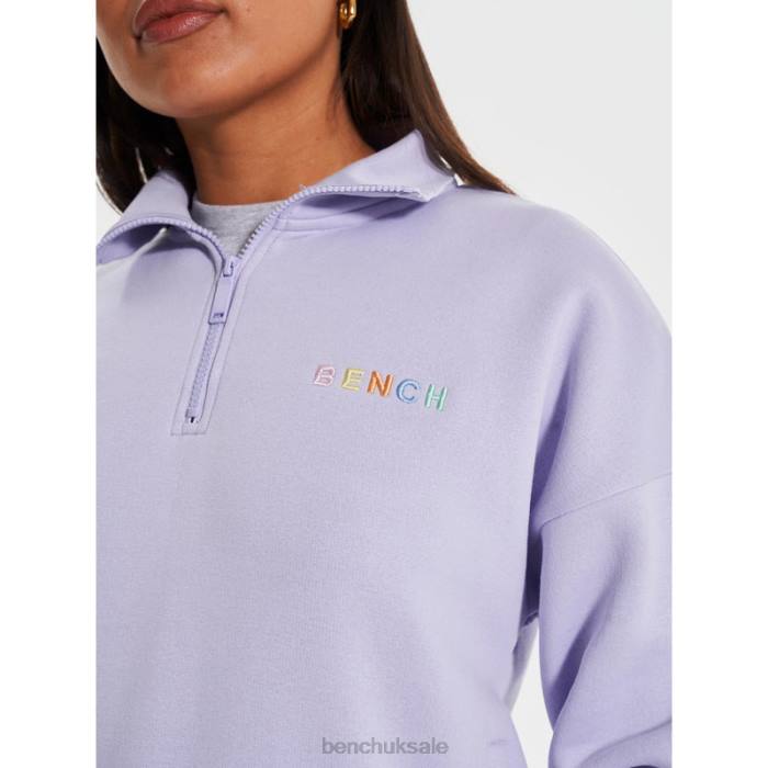 Apparel Bench Women JOBELLE Qtr Sweat Funnel 6H86104 Lilac