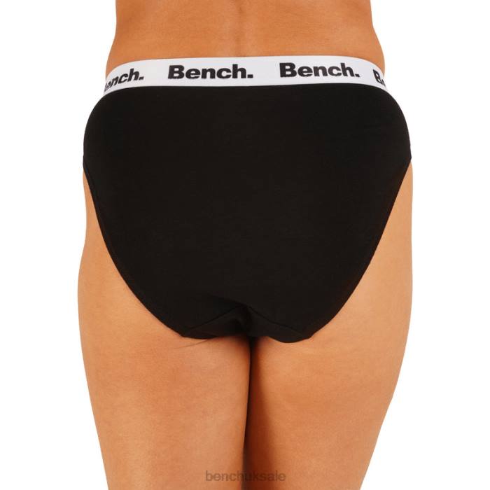 Apparel Bench Women JORDANA 3 Pack High Leg Brief 6H86146 Black