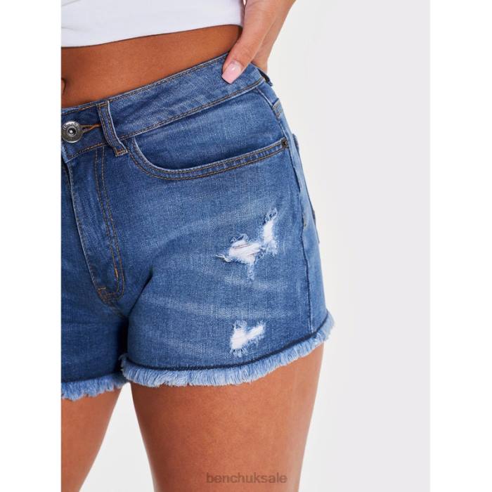 Apparel Bench Women LENA Denim Shorts 6H86135 Mid Blue