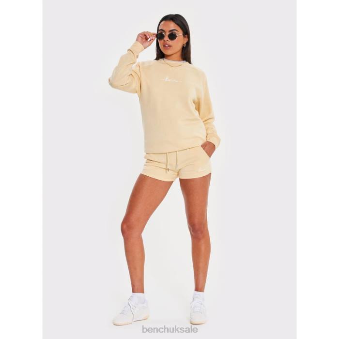 Apparel Bench Women NOVA Fleece Shorts 6H86140 Butter
