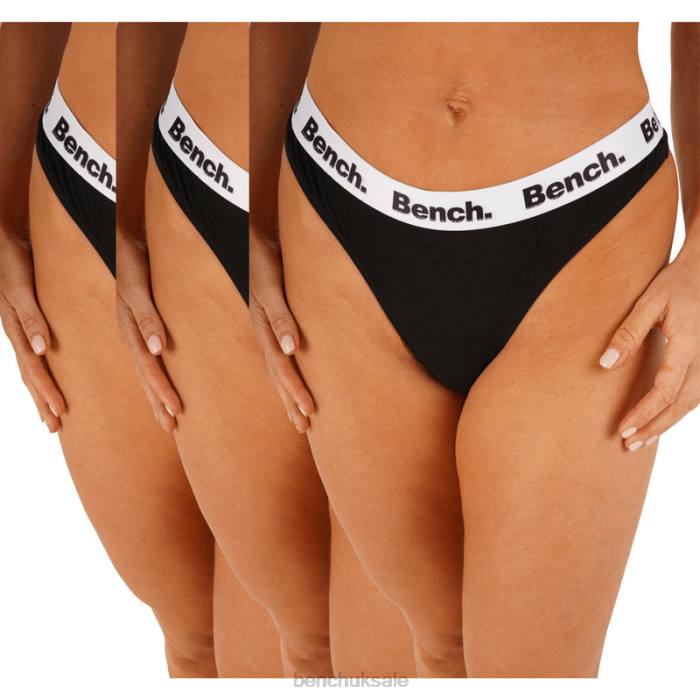 Apparel Bench Women SHANICE 3 Pack Thongs 6H86145 Black