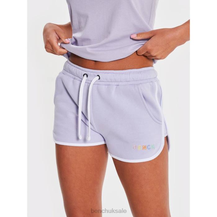 Apparel Bench Women STARLING Fleece Shorts 6H86136 Lilac