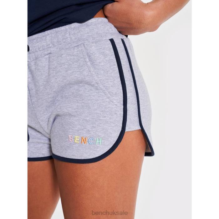 Apparel Bench Women STARLING Fleece Shorts 6H86139 Grey Marl