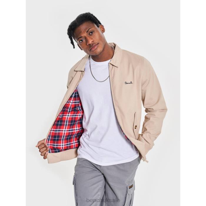 Apparel Bench Men HARRINGTON Jacket 6H8639 Stone