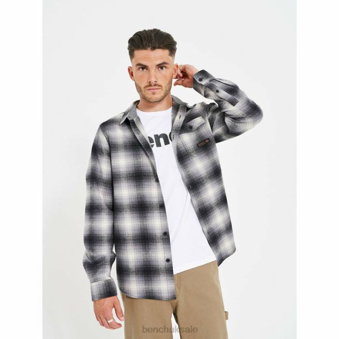 Apparel Bench Men CHEVIOT Flannel Shirt 6H8631 Shadow Check