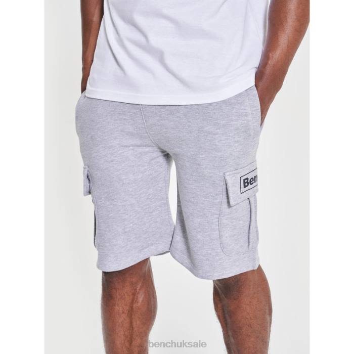 Apparel Bench Men CLAXTON Fleece Shorts 6H8651 Grey Marl