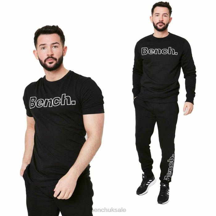 Apparel Bench Men AKON 3pc Tracksuit Set 6H8669 Black