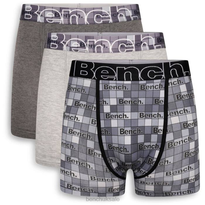 Apparel Bench Men KROTAS 3 Pack Boxers 6H8674 Assorted