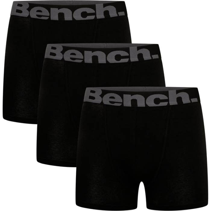 Apparel Bench Men SUTTON 3 Pack Boxers 6H8686 Black